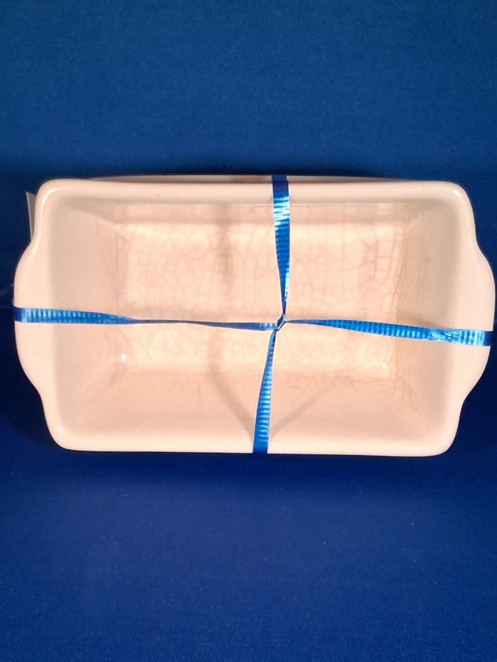 Century Ceramic Loaf Pan Baking Dishes Set of 2 • Christmas Snowman Winter Cabin - Picture 5 of 7